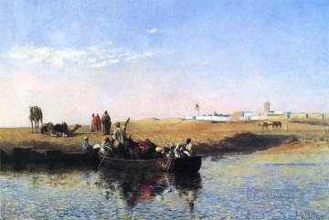 セールの様子 モロッコ アラビアン エドウィン・ロード・ウィーク Oil Paintings